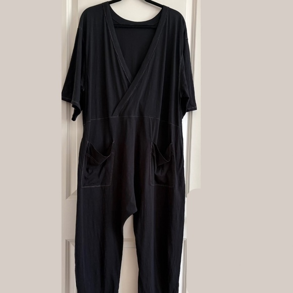 Free People Work from Home Reversible Onesie Black Size small - Picture 3 of 12